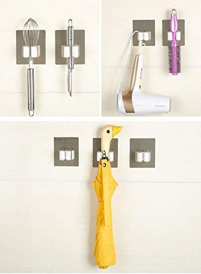 ZURATO Self Adhesive Reusable No Drilling Anti-Slip Mounted Mop Broom Holder, Gripper Holds, Storage Rack Organization for Home, Kitchen, Garage and Wardrobe (6) - Image 5